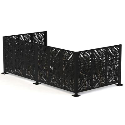 Floral Decorative Screen Room Divider 4 Panel aluminum Lightweight